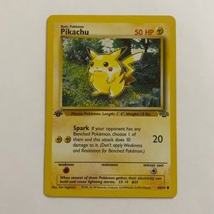 Authentic 1999-2000 First Edition Pikachu Card